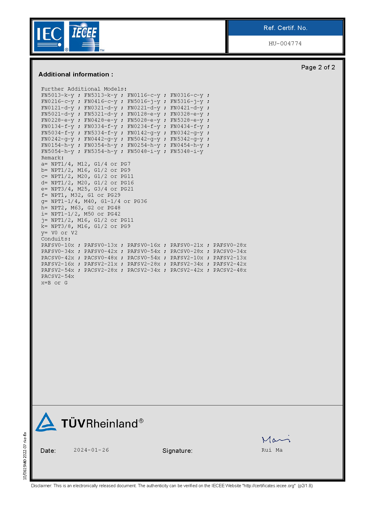 IEC SYSTEM FOR MUTUAL RECOGNITION OF TEST CERTIFICATES FOR ELECTRICAL EQUIPMENT (IECEE) CB SCHEME